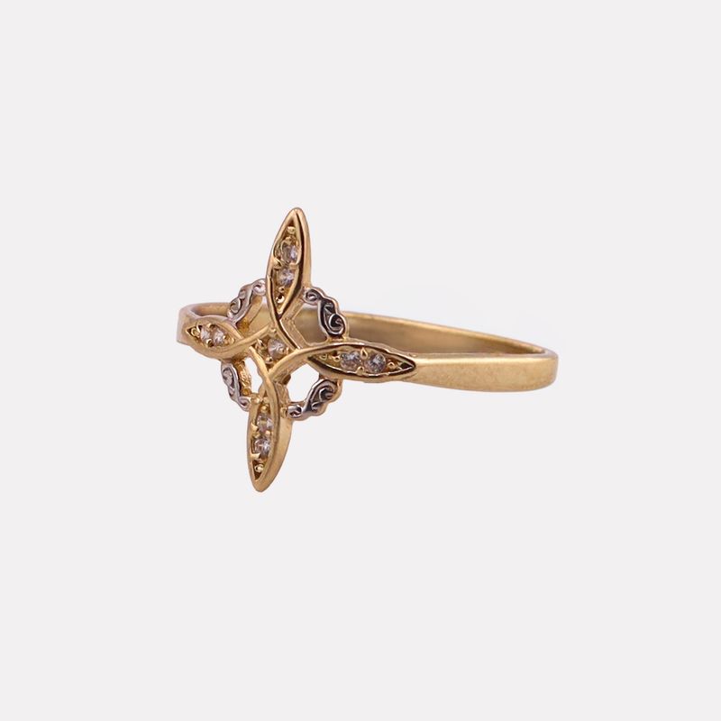 Anillo Nudo De Brija Tns. 14k 1g #6